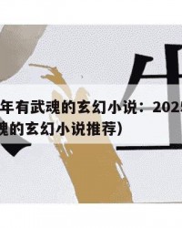 2025年有武魂的玄幻小说：2025年（有武魂的玄幻小说推荐）