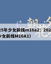 2025年少女前线m16a2：2025年（少女前线M16A1）