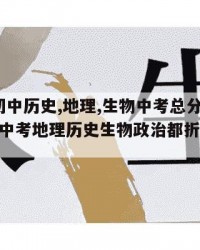 2024年初中历史,地理,生物中考总分多少分：（中考地理历史生物政治都折合成多少）