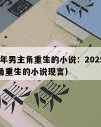 2025年男主角重生的小说：2025年（男主角重生的小说现言）